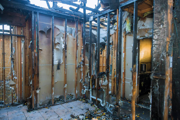 Professional Emergency Fire Damage Restoration technician working in Middletown, MD